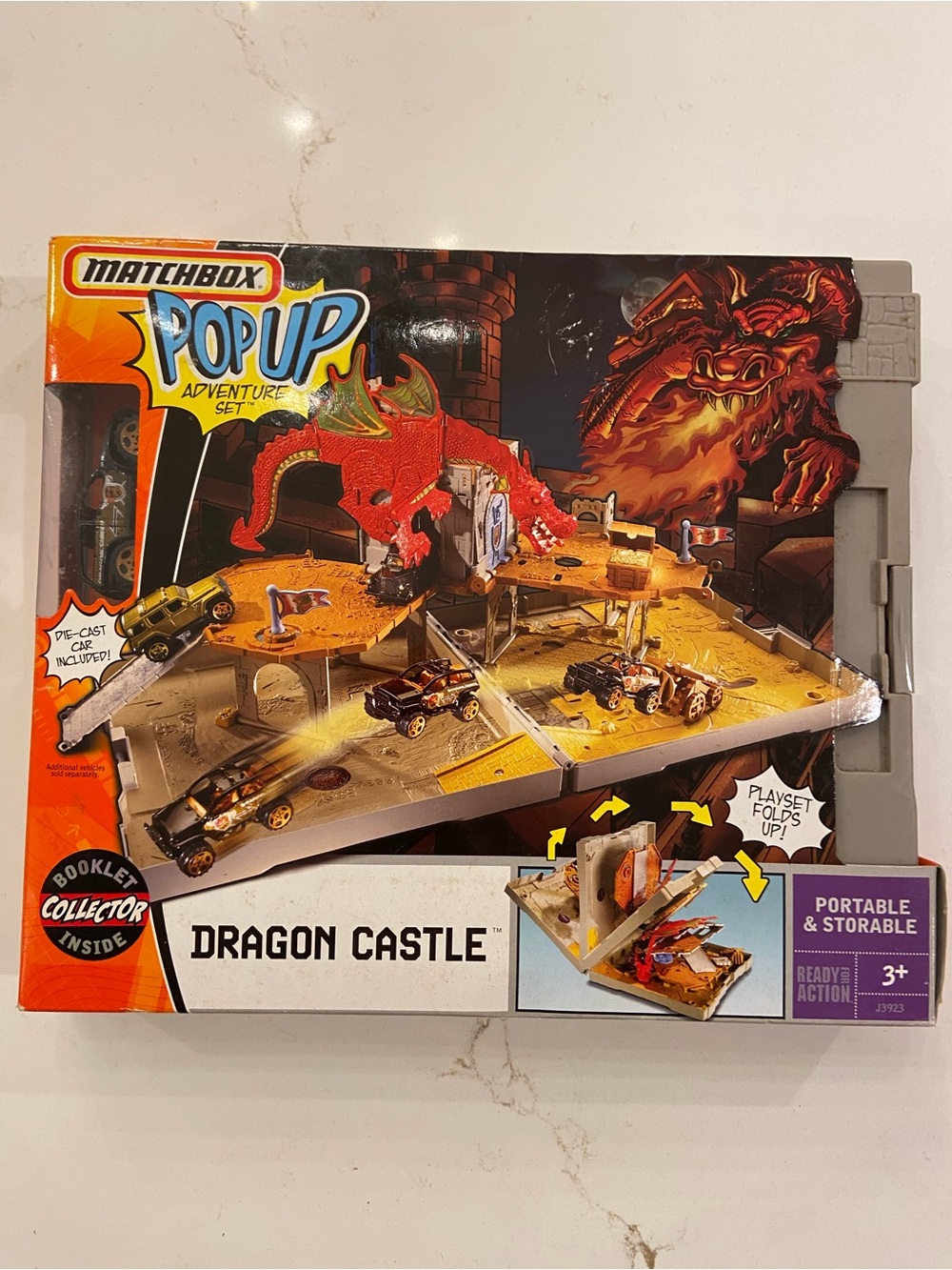 Vintage Matchbox Pop Up Adventure Dragon Castle Jeep Set 2005 NEW In Box